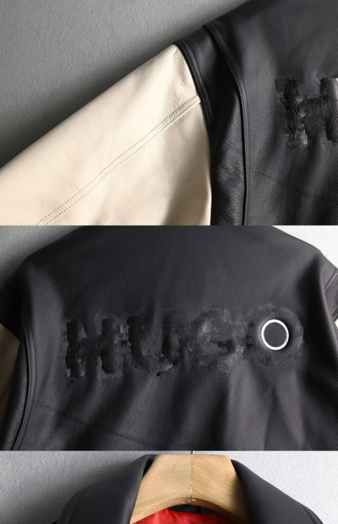 Kurtka skórzna Hugo Boss