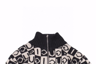 Sweter zapinany na zamek w szachownicy Gucci